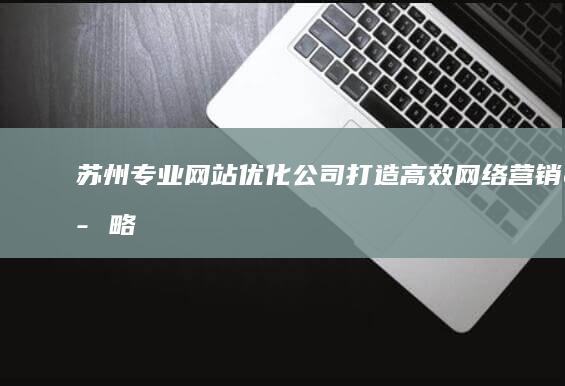 苏州专业网站优化公司：打造高效网络营销策略